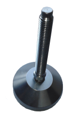 Sapata usinada metalica Zincada ou INOX304 articulada dom diametro de 60 mm e rosca M16
                      comprimento util da rosca pode variar